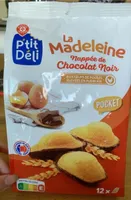 Madeleines nappées au chocolat noir