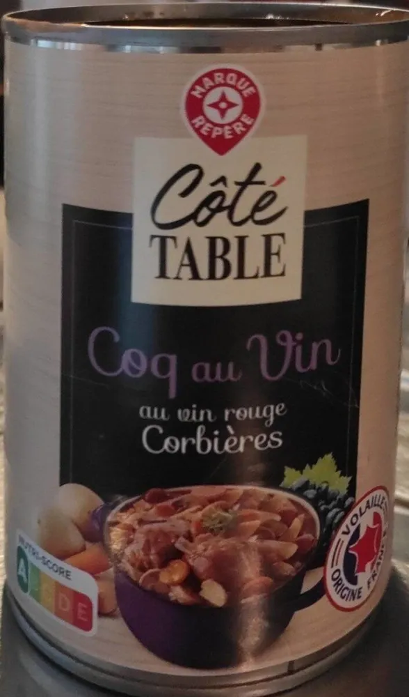 Coq au Vin aux pommes de terre et aux carottes