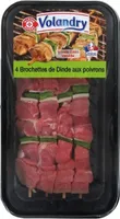 Brochettes de dinde X4