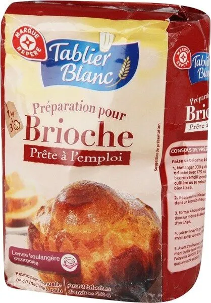 Préparation pour brioche Tablier Blanc