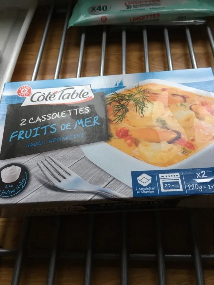 Cassolette Fruits de mer 2 x