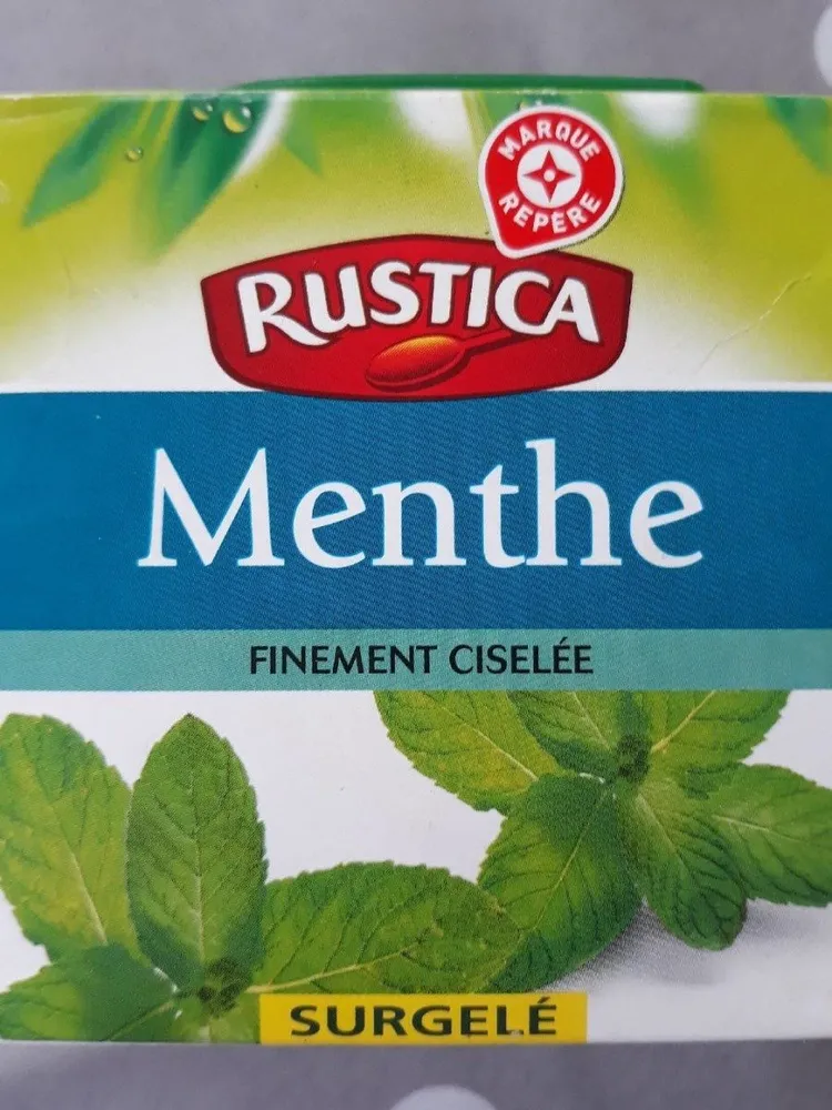 Menthe finement coupée surgelée