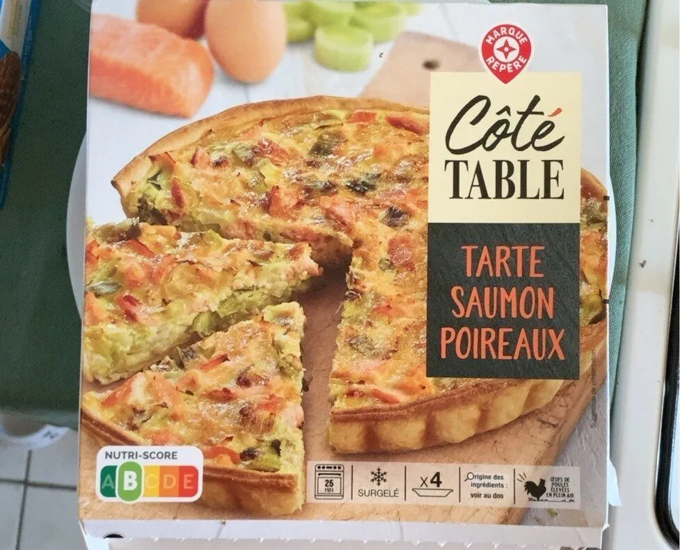 Tarte saumon et poireau