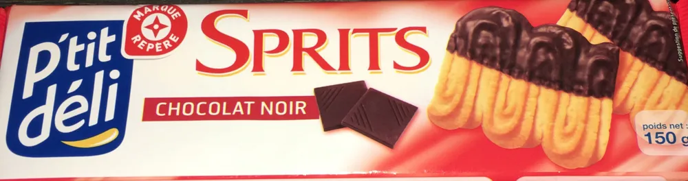 Sprits au chocolat noir