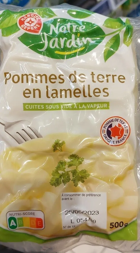 Pommes de terre en lamelles