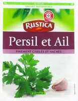 Persil et ail finement ciselés et hachés surgelé