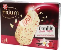 Trium gourmand vanille sauce fruits rouges x 4