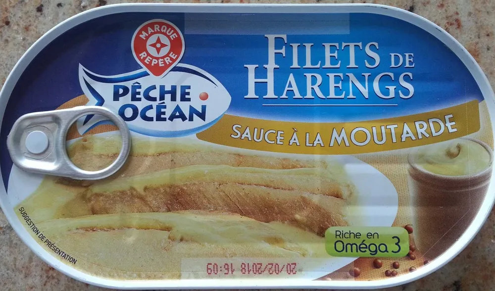 Pêche Océan - Filets de Harengs - sauce à la moutarde