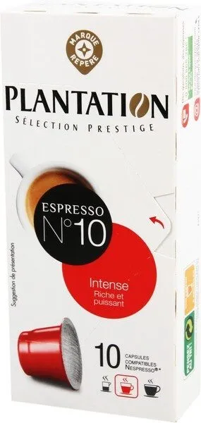 Capsules de café intense x 10