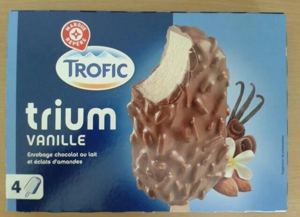 Glace Trofic Trium Vanille chocolat amandes