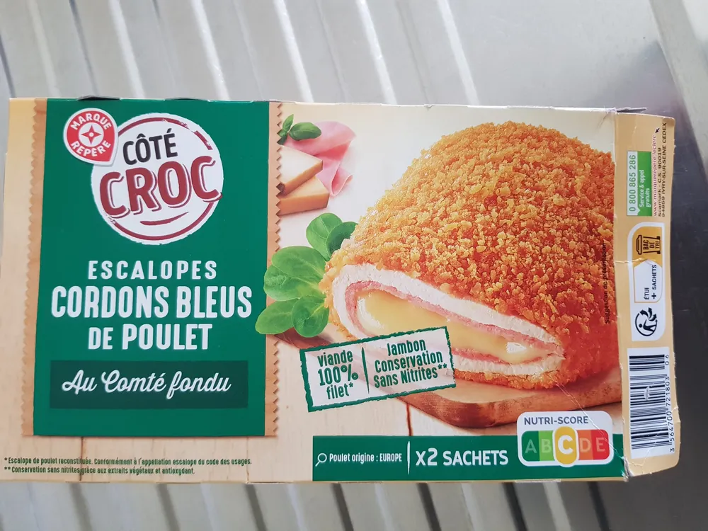 Escalopes cordon bleu comté x 2