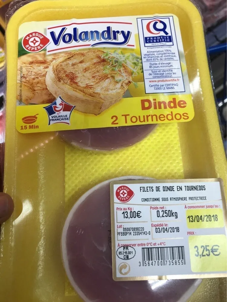 Tournedos de dinde certifiée