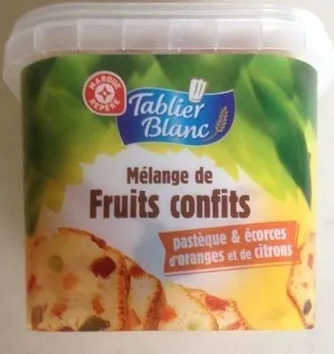 Fruits confits Tablier Blanc Mélange