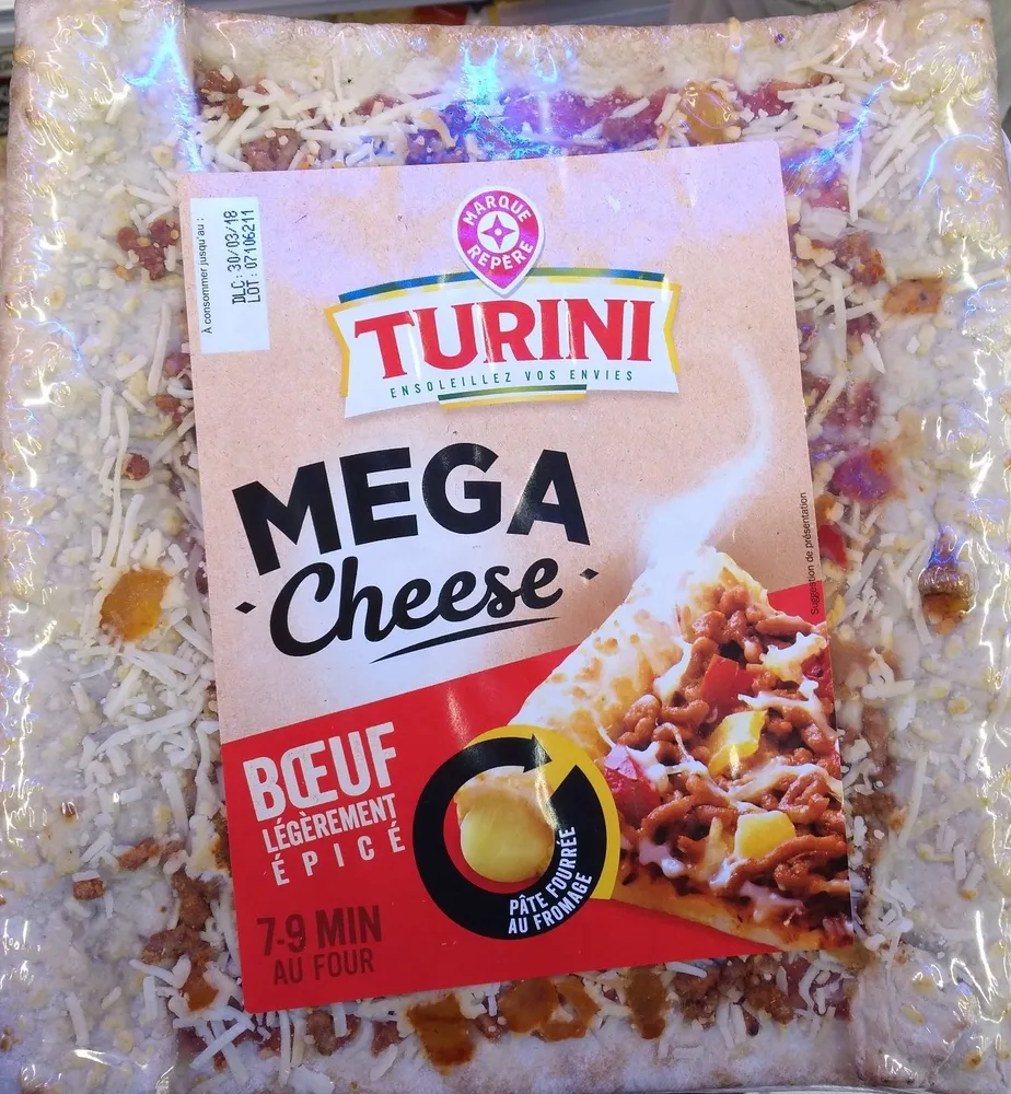 Pizza méga cheese boeuf épicé