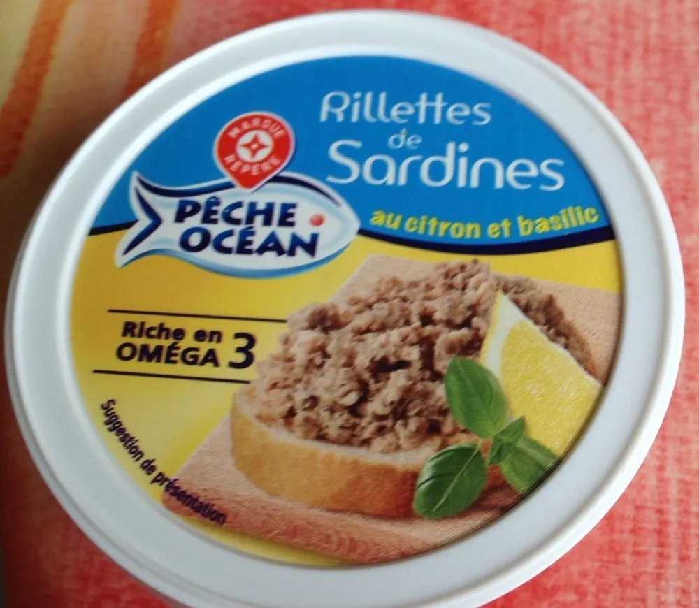 Rillettes de sardines au citron et basillic