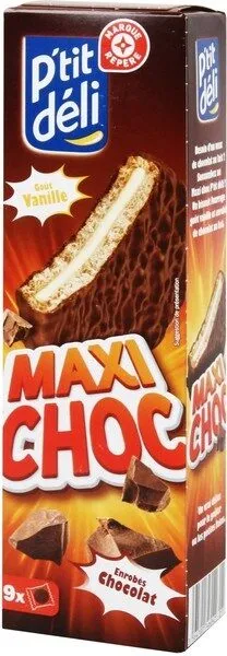 Goûters fourrés à la vanille enrobés au chocolat
