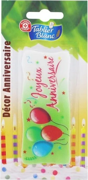 Décor anniversaire - plaque 116 x 58,6