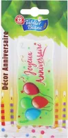 Décor anniversaire - plaque 116 x 58,6