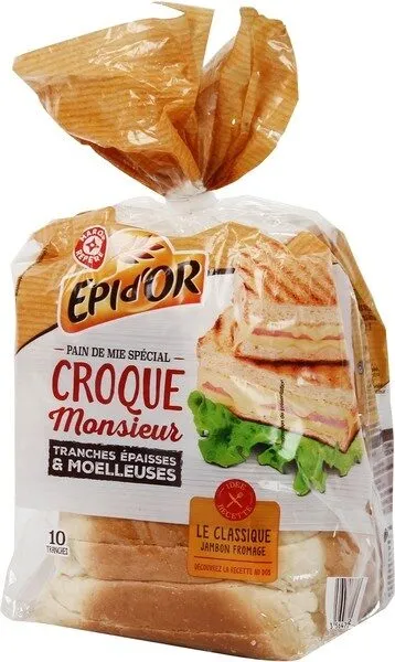 Pain de mie spécial croque monsieur