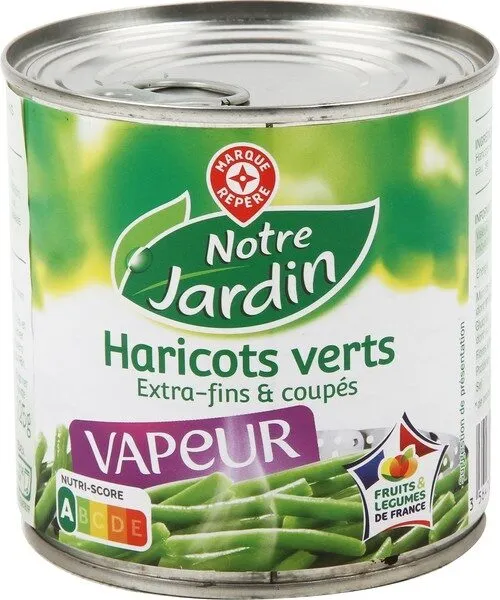 Haricots verts extra-fins vapeur