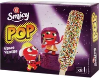 Bâtonnets Pop bonbons glace vanille x 8