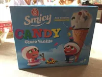 Mini cône vanille et bonbons x 6