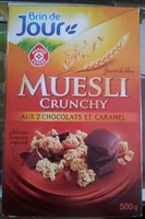 Muesli croustillant aux 2 chocolats et caramel