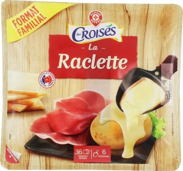 Raclette nature en tranches 28% Mat. Gr.