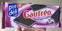 Gaufrette cacao fourrée vanille
