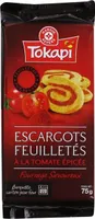 Escargots feuilletés à tomate épicée
