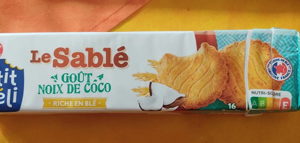 Le sablé  goût noix de coco