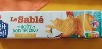 Le sablé  goût noix de coco
