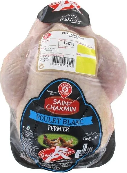 Poulet fermier blanc Label Rouge