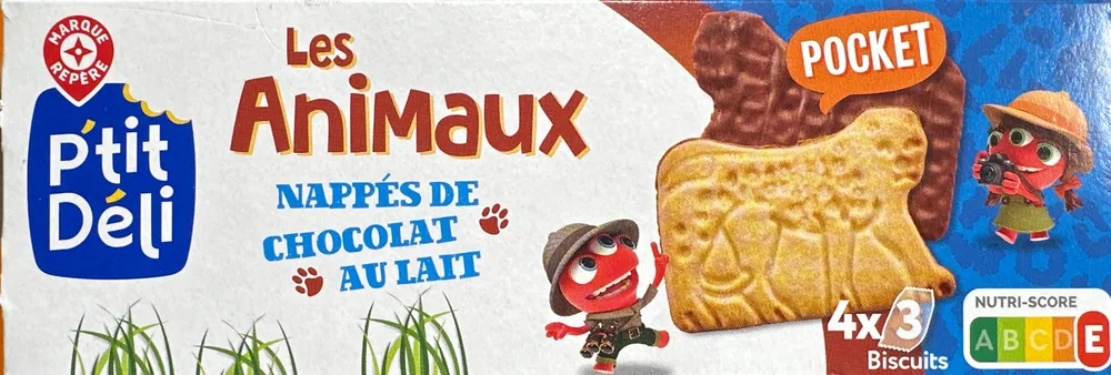 Les Animaux nappés de chocolat au lait