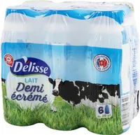 Lait demi-écrémé bouteille
