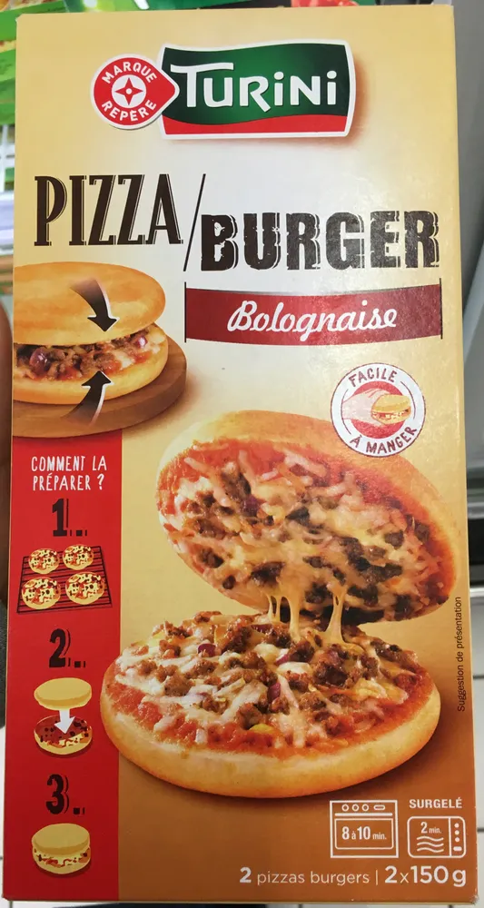 Pizza burger saveur bolognaise x 2