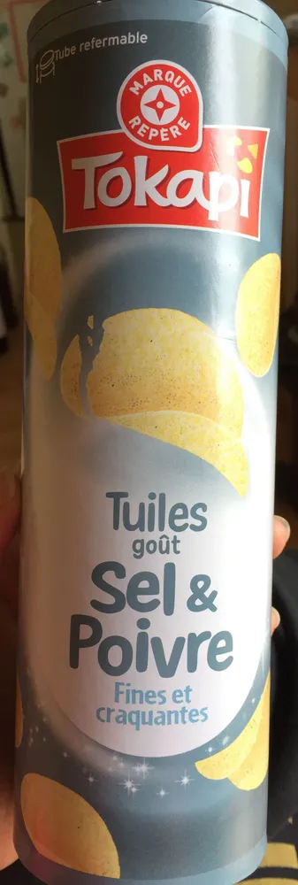 Tuiles goût sel poivre tube