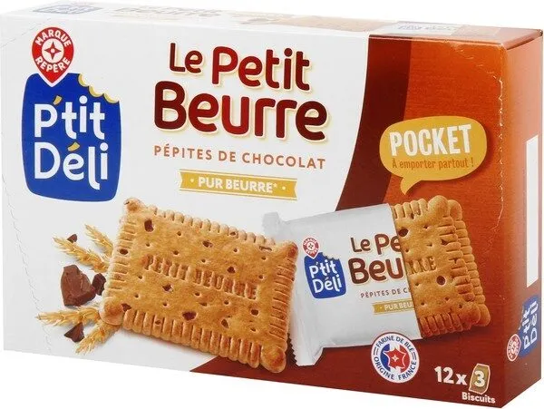 Petits beurres pépites de chocolat - format pocket