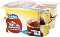 Mousse au chocolat au lait et sauce chocolat x 8