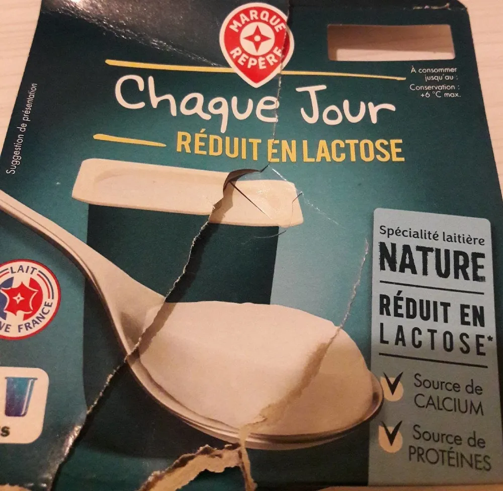 Spécialité laitière nature réduit en lactose