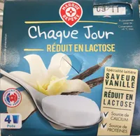 Spécialité laitière à la vanille réduit en lactose