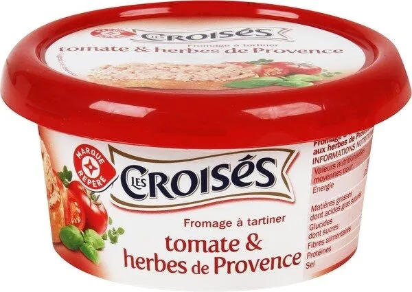 Fromage à tartiner tomate et herbes de Provence 24% Mat. Gr.