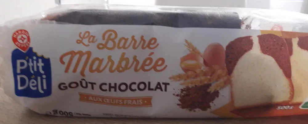 La barre marbrée gout chocolat