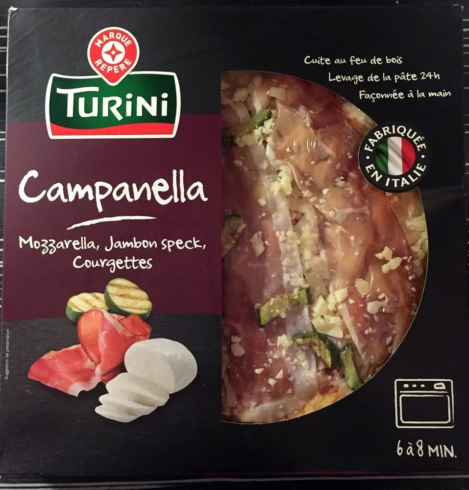 Pizza italienne jambon speck et mozzarella