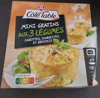Mini gratins aux 3 legumes