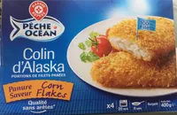 Filets de colin d'Alaska panure saveur corn flakes