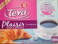 Sucre et sucralose en morceaux