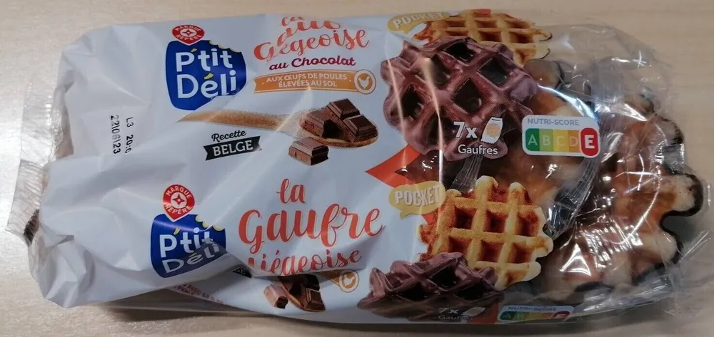 La gaufre Liégeoise au chocolat