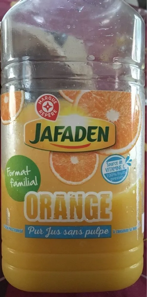 Pressés orange sans pulpe
