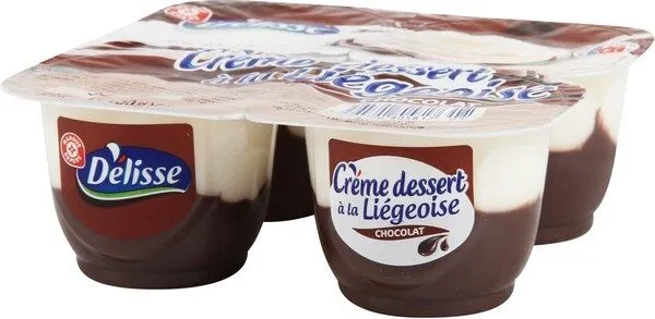 Crème dessert à la liégeoise au chocolat